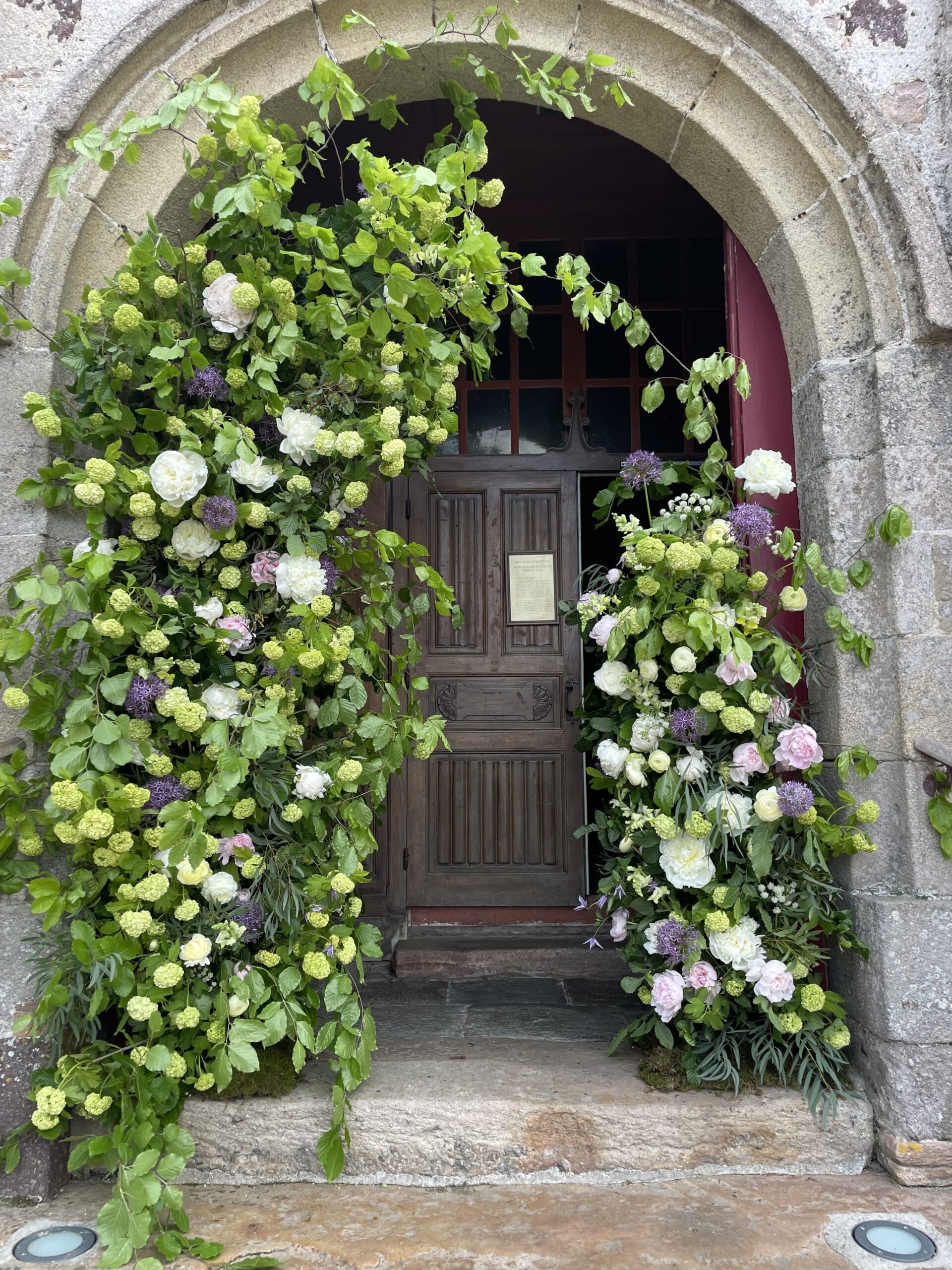 Arche porte église terre & Fleurs
